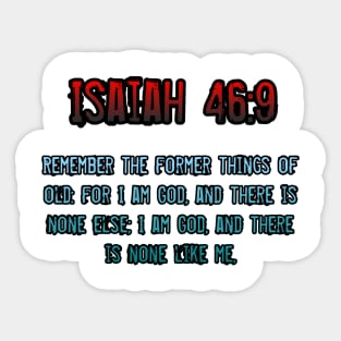 Isaiah 46:9 Sticker